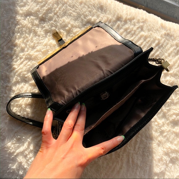 Vince Camuto Leila Black Leather Cross Body Bag - Picture 9 of 9